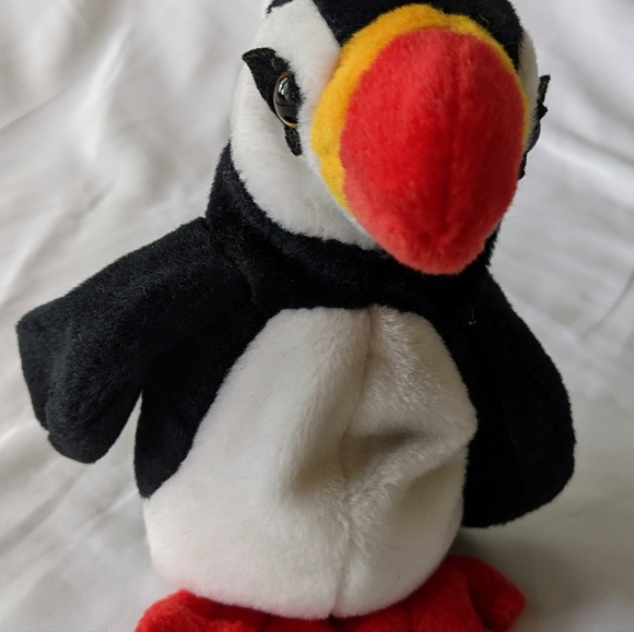 Ty Beanie Baby Puffer The Puffin Extinct Bird 1997 Retired Plush Toy - Picture 4 of 6